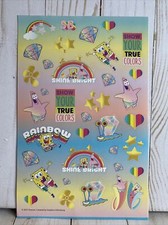 SpongeBob SquarePants Stickers Single Sheet Patrick Star True Colors Shine Heart