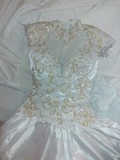 abito da sposa "Fontana Bridal Salon NY" Pizzo Perle E Strass E Paillette 