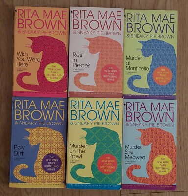 Die ersten 6 Bücher in Reihenfolge in Englisch Rita Mae Brown Sneaky Pie Krimi
