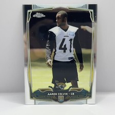 2014 Topps Chrome Football Aaron Colvin Base RC #201 Jacksonville Jaguars