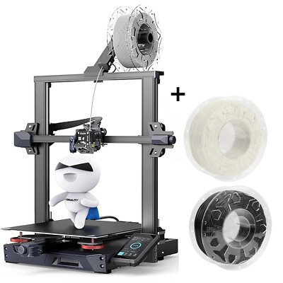 Creality Ender 3 S1 Plus FDM 3D-Drucker mit PLA Filament 1,75 mm Weiß und Schwar