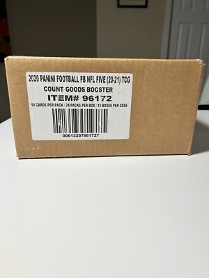 FULL CASE 2020 Panini NFL Five Panini TCG (12 Booster Boxes) Brand New Sealed..