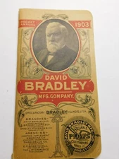 1903 DAVID BRADLEY Mfg. Co. Farmers Pocket Book/ Leger not John Deere