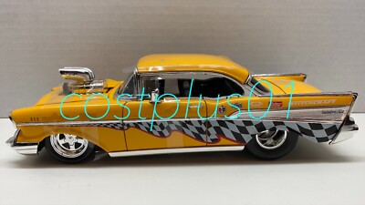 JADA BTM 1957 BEL AIR 1:24 YELLOW WITH BLOWER | eBay