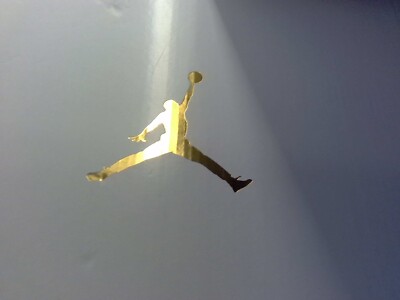 Air Jordan shoe box with NOTHING inside Color white and gold. Panda Air Jordan