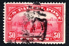 US 1913 50¢ Parcel Post Stamp #Q10 Used CV $45