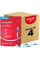 96 Colgate Wisp Max Fresh Mini Toothbrushes Peppermint 24 Per Pack Total 4 Packs