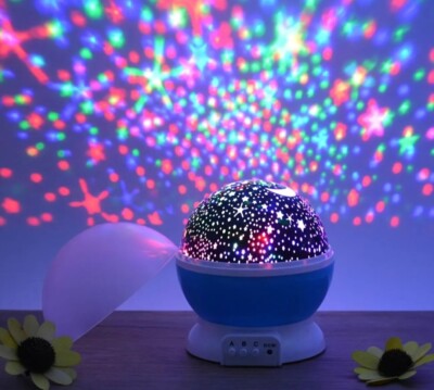 Plastic 360 Degree Rotating Star Project Master, Night Lamp For Kids Room,...