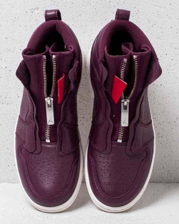 Nike Air Jordan 1 High Zip AT0575-600 Women's Shoes Bordeaux