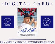 •Digital• Topps Bunt 21 Alex Kirilloff RC Archives 1994 Draft Picks Signature