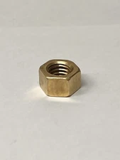 (40) 1/2-13 Finished Hex Nuts Brass .50-13 (.74x.44) BRASS Hex Nuts