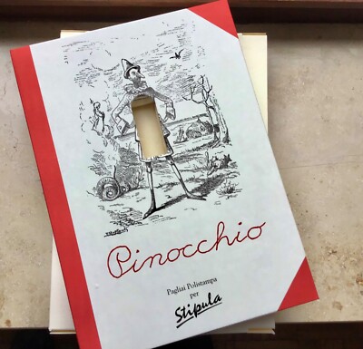EPHEMERA! STIPULA Pinocchio LEERverpackung mit Pinocchio Story für Pinoc. Füller