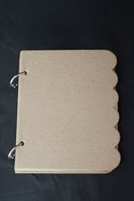 Mini Mix Match Chipboard Unfinished Bare Chipboard Album 8 pgs w/ rings