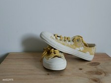 Converse Womens Chuck Taylor All Star CTAS Ox Size 5 UK Saturn Gold FREE P & P