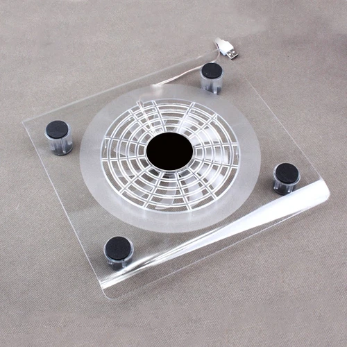 10"-15" Laptop Cooler Cooling Pad Stand Tray with 1 Big USB Powered-Fan UK - Picture 1 of 9