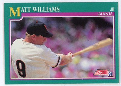 1991 Score Matt Williams Card  #189