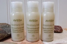 Aveda Rosemary Mint Hand and Body Wash Cleanser 1 oz ~ 30 ml each x3 Travel Size