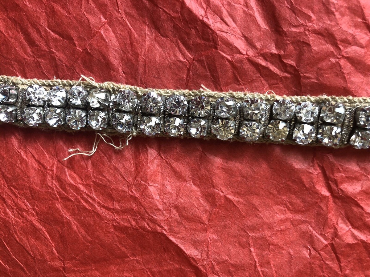 Ann Taylor crystal elastic headband Ann Taylor Gold Rhinestone Bling Sparkle Headband Head Wrap  main image 4