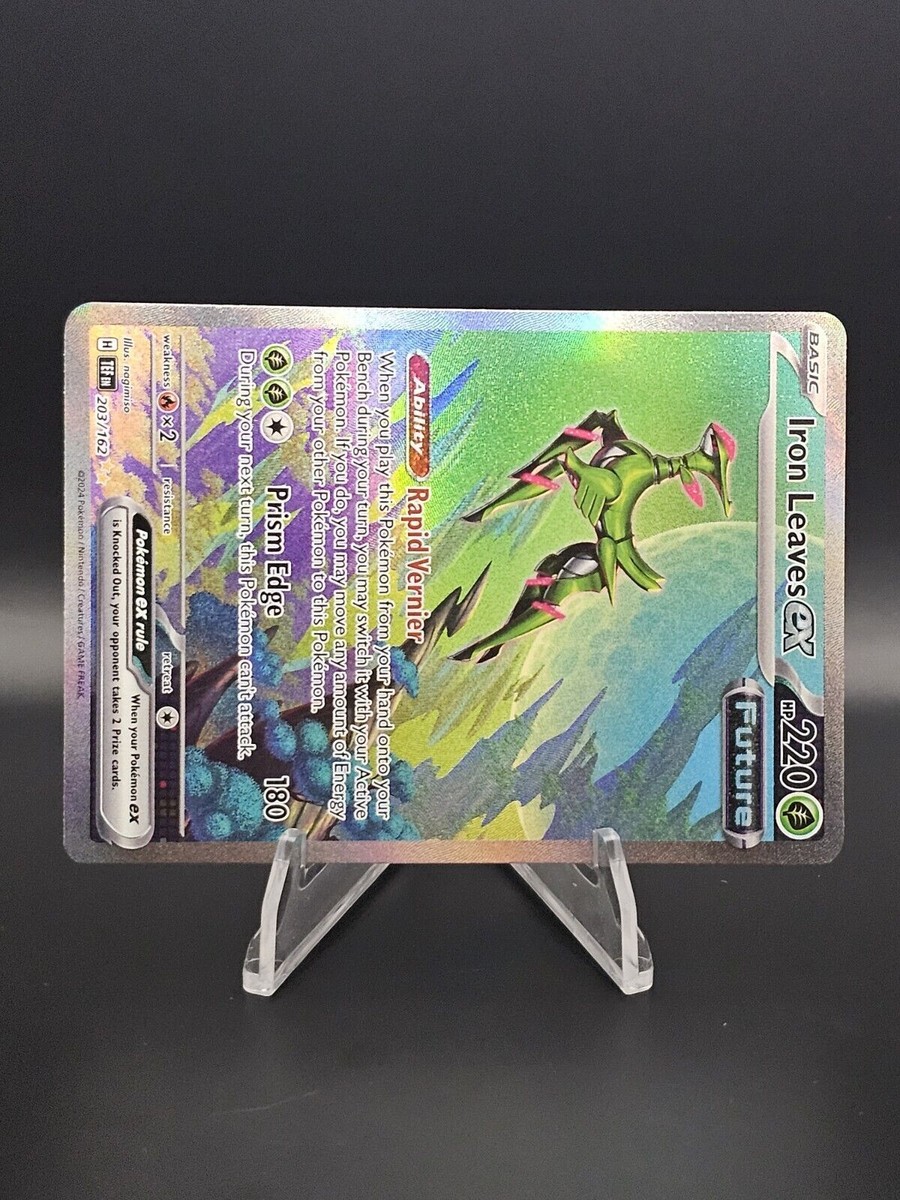 Pokémon TCG Iron Leaves ex 203/162 SV05 Temporal Forces (TEF