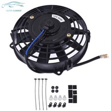 Universal 7 Inch Slim Fan Push Pull Electric Radiator Cooling 12v Mount Kit