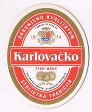 KARLOVACKO PIVO - CROATIAN PROMO BEER COASTER - SET of 6 COASTERS