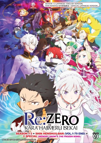 RE:ZERO KARA HAJIMERU ISEKAI (SEASON 1-3) + SHIN HENSHUU-BAN - DVD (79 EPS+2 SP) - Picture 2 of 7