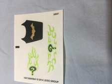 Authentic Lego Unused Sticker Sheet 76012 Batman Riddler Chase 15872