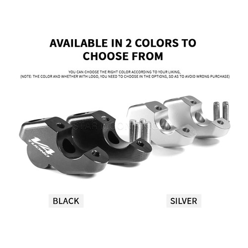 Handlebar Riser Clamp Extend Adapter For Aprilia Tuono 660 V4 900 Dorsoduro 17- - Picture 7 of 22