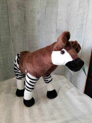 Fiesta OKAPI Plush 16'' Gazelle Antelope Deer Standing Stuffed Animal NWT