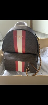 michael kors slater medium Stripe Backpack
