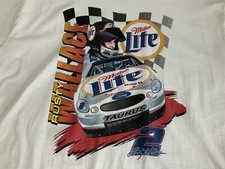 RUSTY WALLACE MILLER LITE SHIRT SZ XL RACE TEAM NASCAR VTG