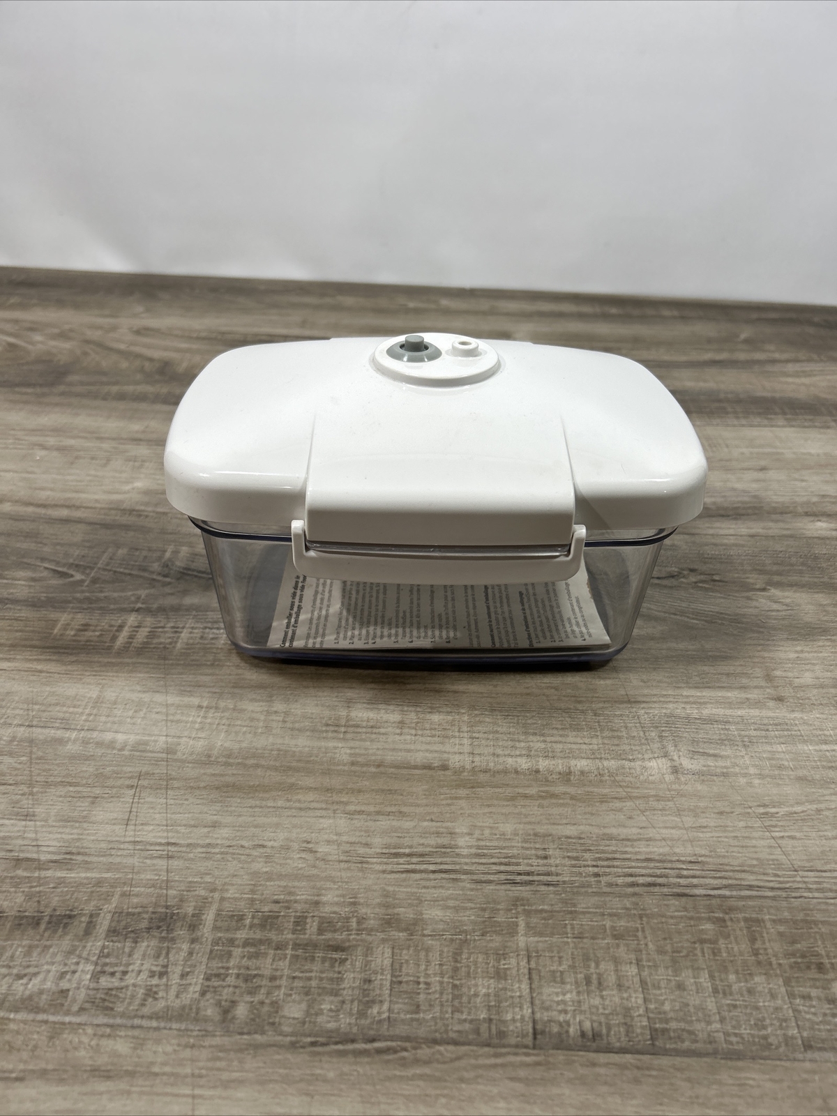 FoodSaver Rectangular Vacuum Seal White 1 1/2 Qt Container eBay