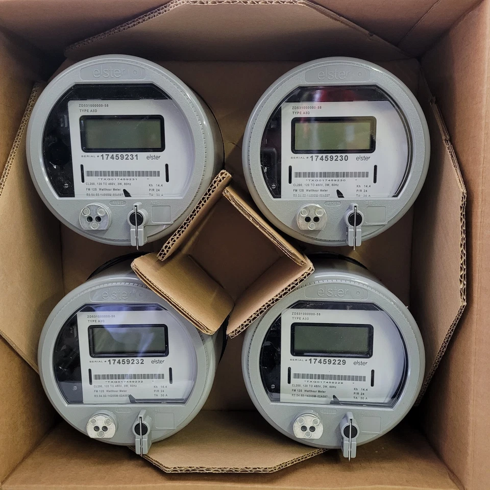 4 NEW Elster A3D Electronic Watt Hour Meter 120V to 480V CLass 200 ZD531000000 - Image 2 of 4