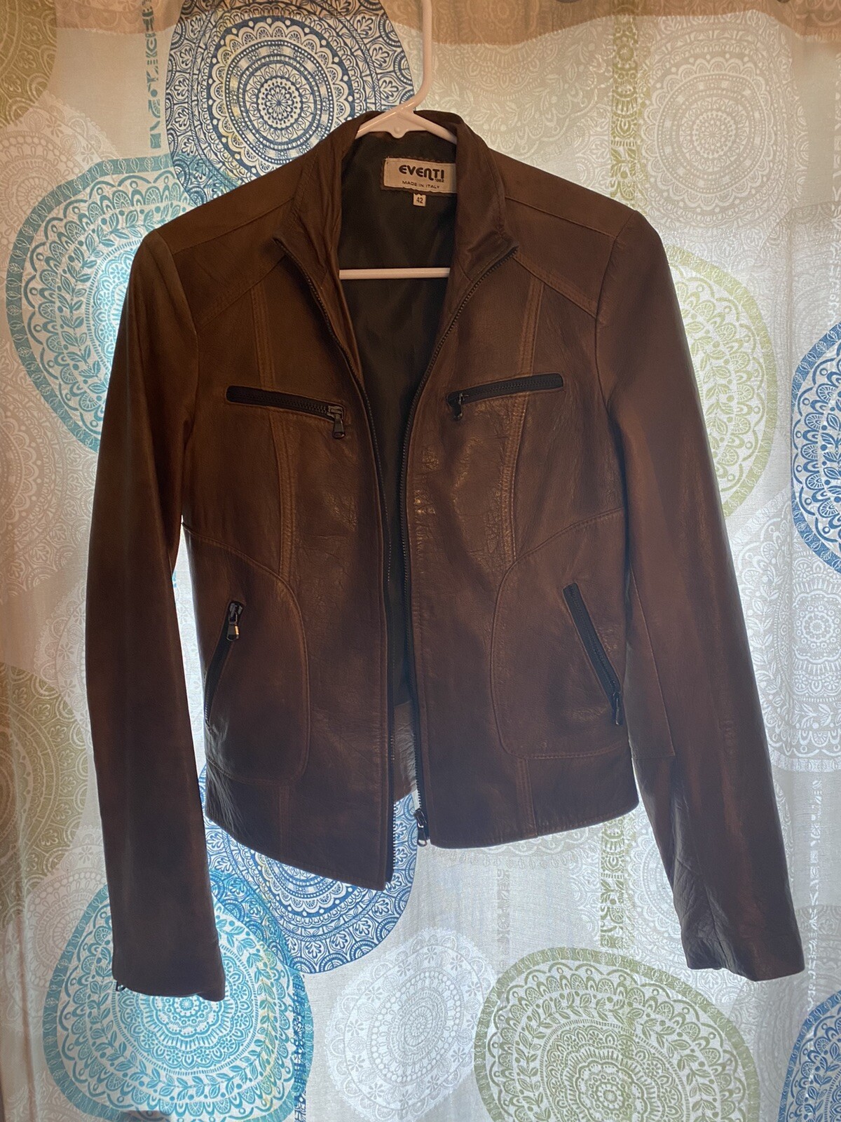 Womens Brown Eventi Italian Leather 