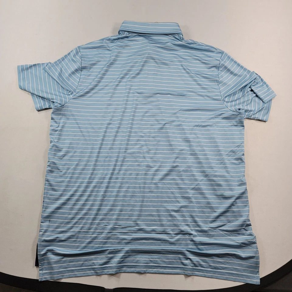 Polo Ralph Lauren RLX Performance Print Polo Para Hombres XL Azul Rayas Foto 3 de 4