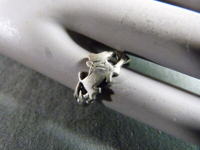 Bague Chien Chipie Argent Massif 925 Taille 51 – Alliance Anneau Femme