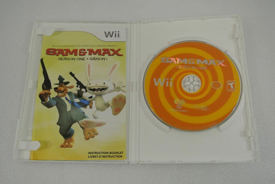 Sam & Max Season One 2006 Nintendo Wii Telltale Games COMPLETE EX - Image 2 of 3