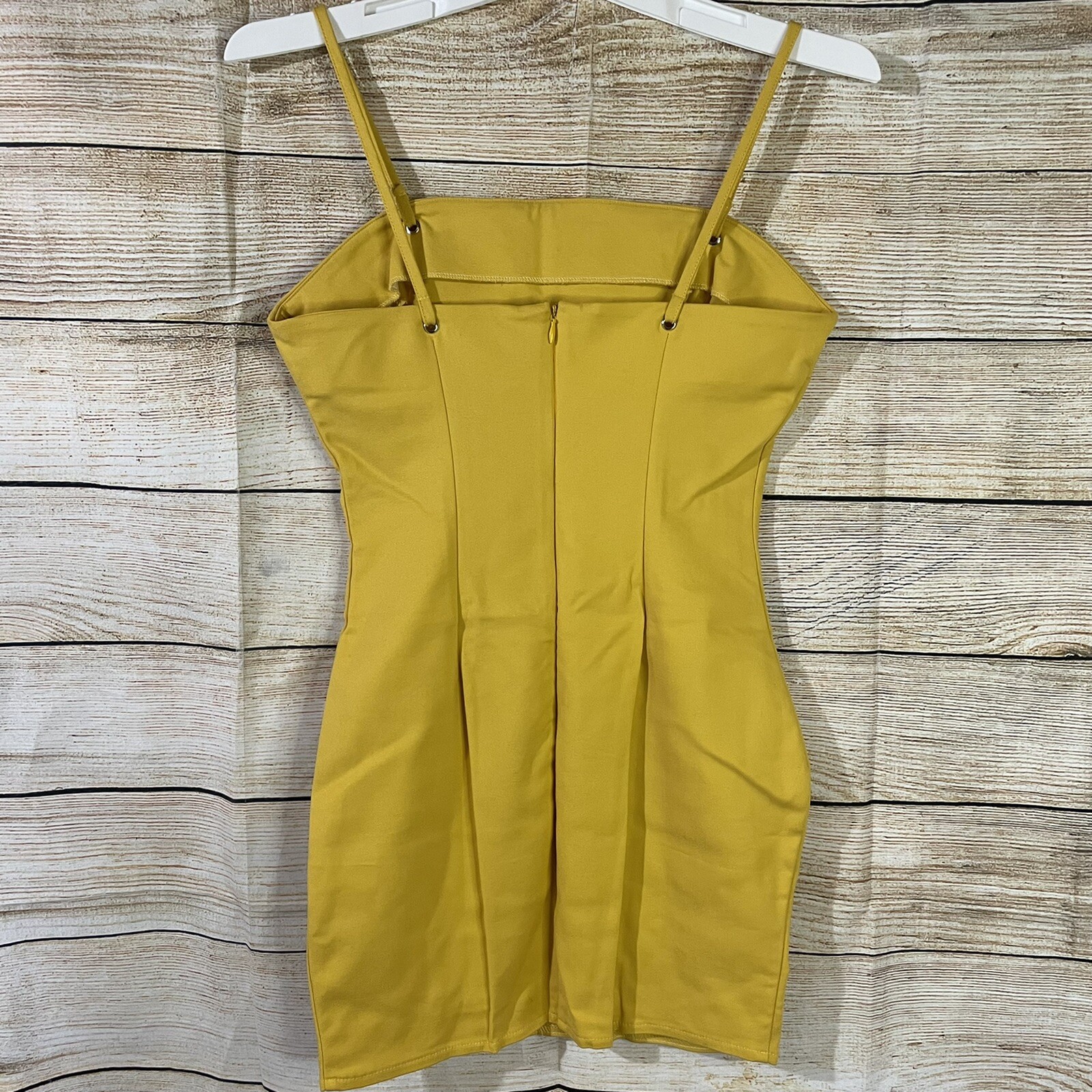 Revolve SuperDown bodycon strap mini yellow dress… - image 8