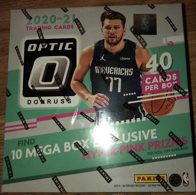  Panini 2020-21 Donruss Optic Basketball Trading Card Mega Box - 40 Count