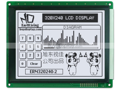 5.7''White 320x240 Graphic LCD Module ,RA8835 (SED1335)Controller,Optional Touch