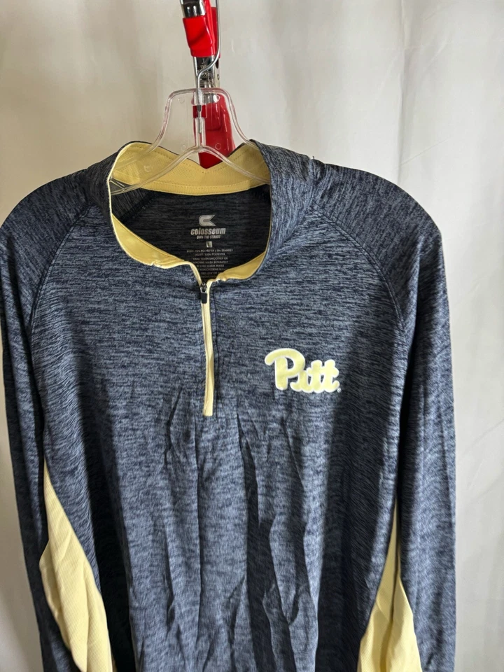 Colosseum Pitt Pittsburgh Zip Sweater Shirt Large L - Image 4 of 4