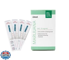 UTest THC 15 ng/mL Home Drug Test Strips - Easy-to-use, Low Detection THC Tes