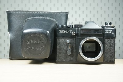 ZENIT ET SLR camera body, M42 mount + Case | Black, Vilejka Working! #9002069