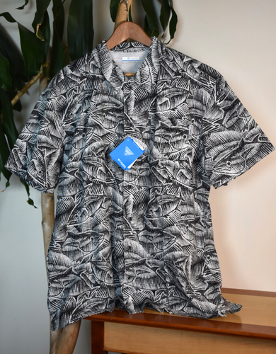 Columbia PFG Fish Print Vented Fishing Shirt Men's Large New!