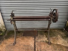 Old Free Standing Sheet Metal Roller Pinch Bendind Machine