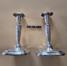 2 alte Silber Sterling Kerzenleuchter Silberleuchter Paar
