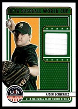 2023 Panini Stars & Stripes AIDEN SCHWARTZ MATERIAL RELIC U18-AS