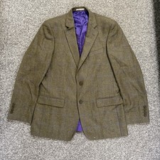Magee Tweed Jacket Mens 40R Green Check Wool Sports Hacking Hunting Blazer