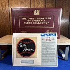 1949 BALTIMORE ELITE GIANTS Negro League LOST TREASURE PATCH CARD Willabee Ward