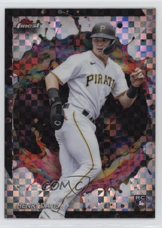 2024 Topps Finest Rare Checkerboard Refractor Henry Davis #289 Rookie RC 1i3m
